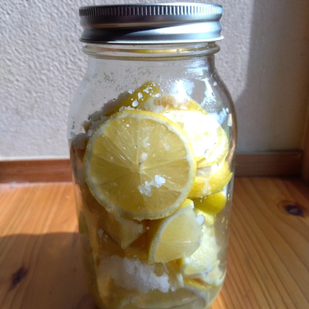 Today, I mixed lemon and salt.