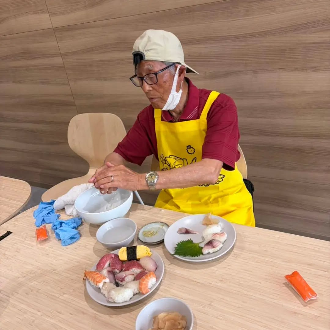 We had sushi making activity. ...